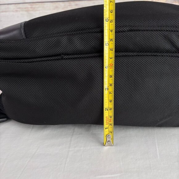 Kenneth Cole Reaction Backpack Laptop Canvas Slim Black Bag - Picture 14 of 14